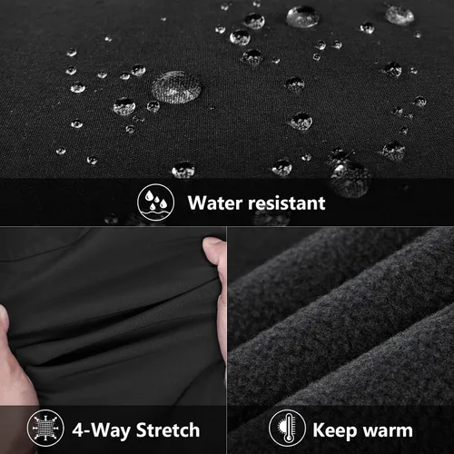 Vista 5 de 33,000ft Chaleco de correr para mujer, con forro polar, con cremallera, resistente al viento, ligero, chalecos softshell de ropa exterior para golf