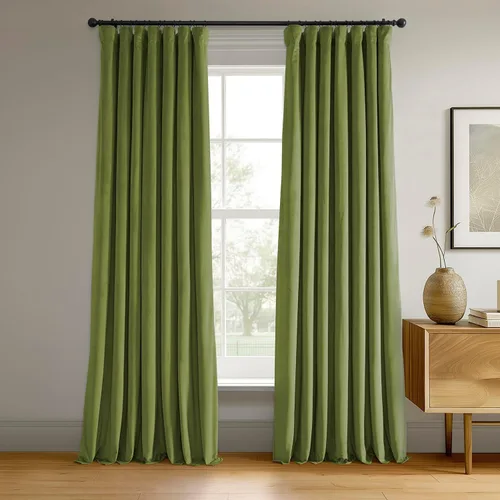 Vista 36 de HPD Half Price Drapes Cortinas Opacas Térmicas de Terciopelo Signature para Sala de Estar de 63 Pulgadas de Largo (1 Panel) con Bolsillo para Barra