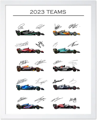 Vista 17 de Poster Master Póster de carreras de autos 2023, impresión de autos de carreras, arte de carreras de autos deportivos, regalo para hombres, mujeres