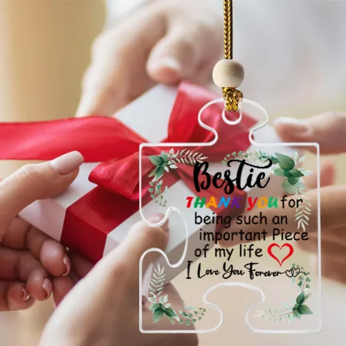 Vista 6 de Regalos de agradecimiento – Placa de rompecabezas de acrílico para decoración de cumpleaños y aniversarios