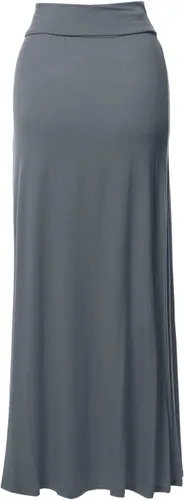 Vista 2 de Falda larga con estilo y dobladillo plegable para mujer