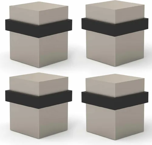 Vista 29 de Mega Handles Tope de Puerta de Piso, Tope Negro de Instalación Rápida Protector de Pared, Protectores de Pared contra Pomos de Puerta, Tope