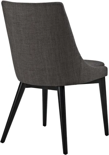 Vista 5 de Modway Viscount Mid-Century Moderna Tapizada Tela Dos Sillas de Cocina y Comedor en Marrón