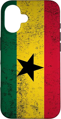 Vista 32 de Grunge Ghana Flag Vintage Accra West African Ghanaian Gift Case for iPhone 17