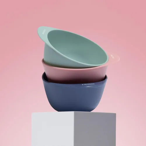 Vista 6 de Fromm Juego de 3 cuencos de mezcla de color de 10 onzas, cuencos profesionales de salón de belleza, cuencos de color para coloristas y estilistas