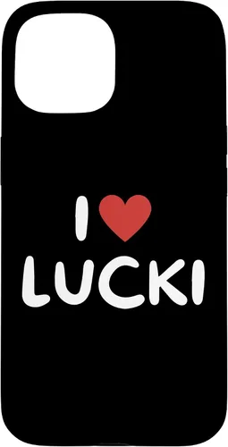 Vista 8 de Funda con corazón rojo para iPhone 16 I Love Lucki