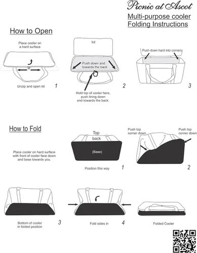 Vista 8 de Picnic at Ascot - Enfriador de viaje con ruedas, capacidad para 64 latas, enfriador plegable a prueba de fugas, diseñado y aprobado de calidad