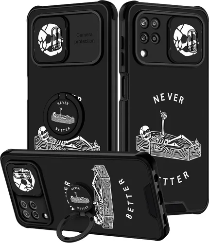 Vista 123 de Funda 2 en 1 para Samsung Galaxy S23 Ultra Flamingo para mujeres y niñas, diseño femenino de flamencos con cubierta deslizante para cámara y soporte