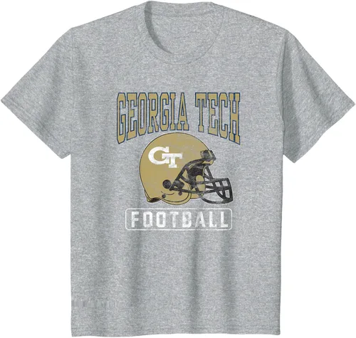 Vista 8 de Georgia Tech Yellow Jackets - Camiseta con casco de fútbol, Negro