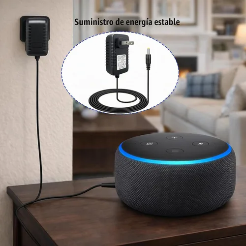 Vista 6 de Cargador adaptador de corriente de 15 W, repuesto para dispositivos Echo Dot y Echo Spot
