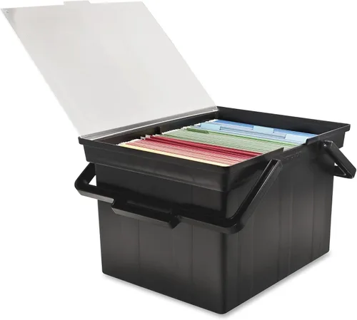 Vista 2 de AVTTLF2B - Caja de almacenamiento de archivos portátil Advantus Companion