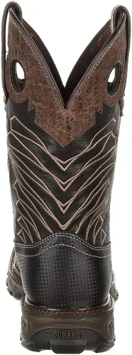Vista 3 de Durango Maverick XP Botas de trabajo impermeables con punta de acero, Chocolate Safari Elephant Blk