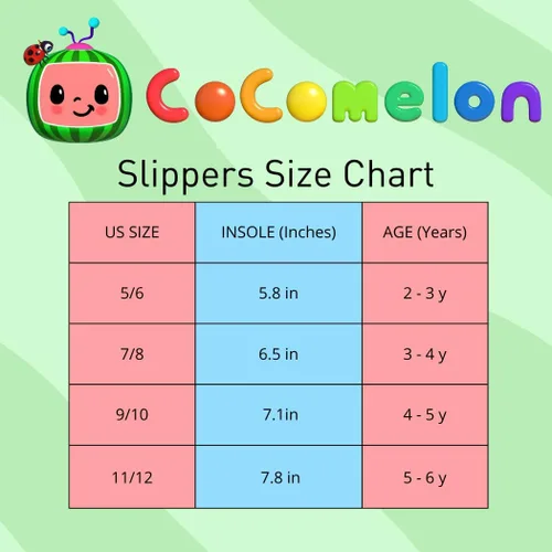 Vista 6 de Josmo Cocomelon Pantuflas para niños pequeños, zapatos de casa para niños y niñas, mocasines de cama de felpa cálida, zapatos de cocomelon