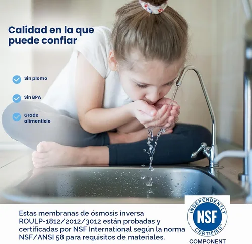 Vista 8 de Membrane Solutions Membrana RO de 400 GPD, membrana de ósmosis inversa con carcasa de membrana, accesorios de conexión rápida de 1/4 pulgadas