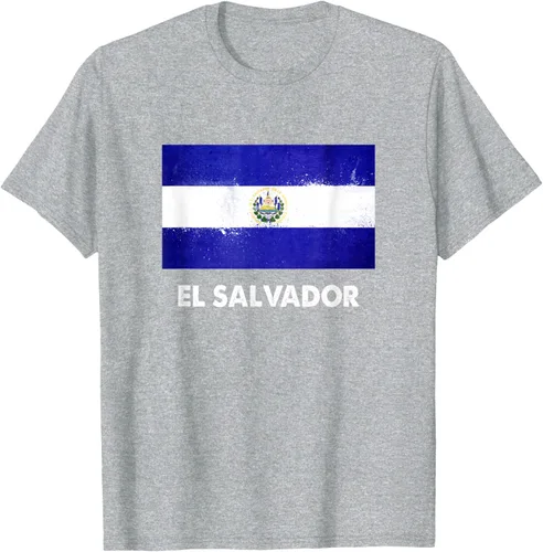 Vista 43 de Camiseta de la bandera de El Salvador Camiseta salvadoreña