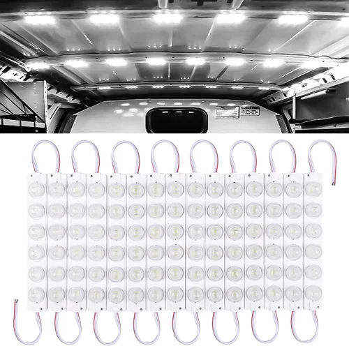 Vista 8 de Linkstyle Kit de iluminación para el interior de furgoneta, de 12V con 120 LEDs, tira de luz LED, módulo de iluminación LED para techo del coche 120