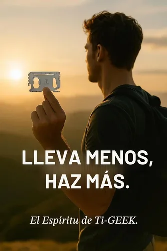 Vista 9 de Multiherramienta de tarjeta de crédito de titanio 17 en 1, tarjeta