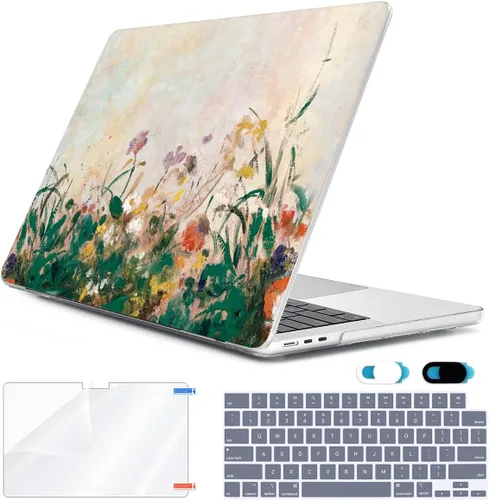Vista 29 de Compatible con MacBook Air 2026 2025 2024-2022 de 13.6 pulgadas M5 A3449 M4 A3240 M3 A3113 M2 A2681 con Touch ID, carcasa rígida de plástico, hoja