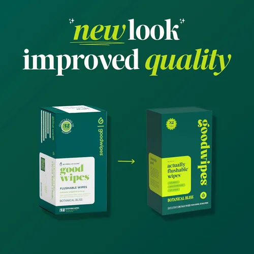 Vista 4 de Goodwipes - Toallitas lavables individualmente envueltas para adultos en movimiento - Toallitas mini portátiles - Esenciales de viaje - Seguras