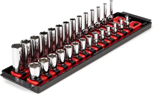 Vista 9 de TEKTON Juego de llaves de vaso de 6 puntos de 1/4 pulgadas, 11 piezas