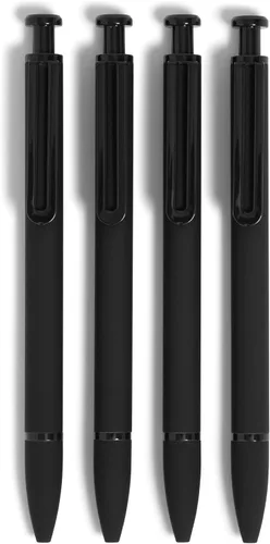 Vista 10 de U Brands Monterey - Bolígrafos de punta gruesa (0.039 pulgadas), tinta negra, juego de 4, toque artístico con detalles dorados