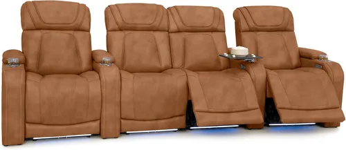 Vista 60 de Seatcraft Caliente Asiento de cine en casa Tabaco Sillón Individual