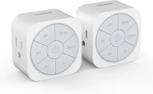 Vista 7 de Paquete de 1 enchufe temporizador para interiores, temporizadores de cuenta regresiva para enchufes eléctricos de hasta 6H para luces, plancha