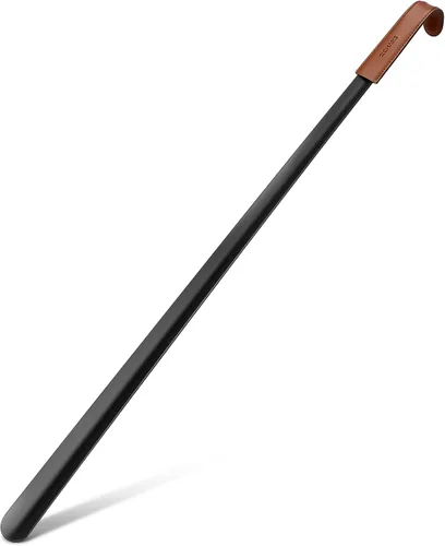 Vista 9 de ZOMAKE Extra Long Shoe Horn for Seniors, Metal Shoehorn Long handle Negro 28.3