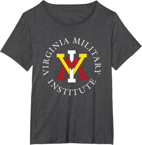 Vista 6 de VMI Keydets Stamp - Camiseta con licencia oficial, Negro