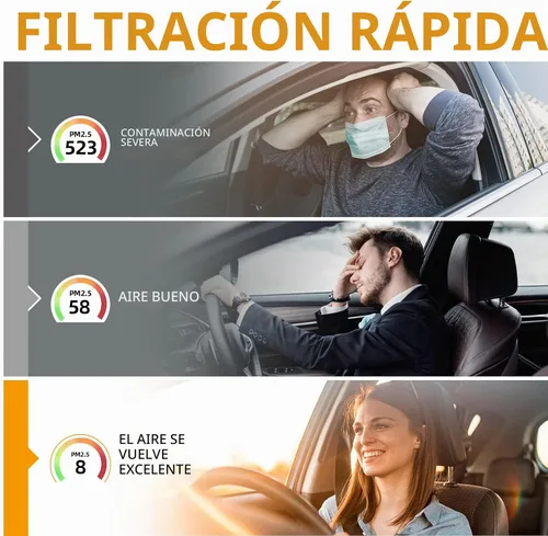 Vista 5 de Filtro de aire de cabina 6021C (CF11176) con carbón activado compatible con Ford Explorer Flex Taurus Police Interceptor Sedan 2011-2019.