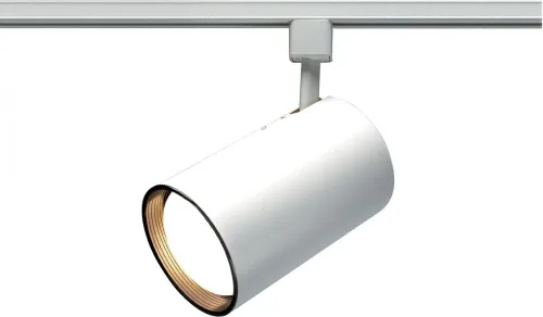 Vista 26 de TH205 R20 cabezal de carril cilíndrico de Nuvo, color negro, TH281, 150.00watts, 120.00 volts Blanco