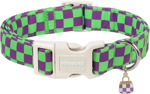 Vista 39 de DOGWONG Collar de perro de San Valentín, collar de perro con estampado de corazones para perros grandes, lindos collares de primavera, hembra