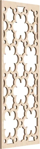 Vista 19 de 9 3/8"W x 24 3/8"H x 1/4"T Southgate Decorativos Paneles De Pared De Madera Calado, Abedul