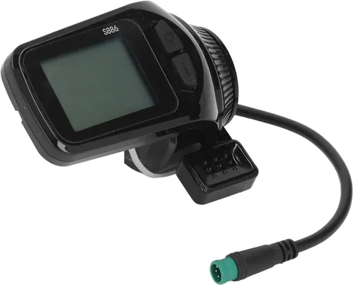 Vista 9 de Medidor de pantalla LCD eléctrico, 24 V, 36 V, 48 V, 60 V, pantalla LCD para scooter eléctrico, baja tasa de fallas, computadora con velocímetro