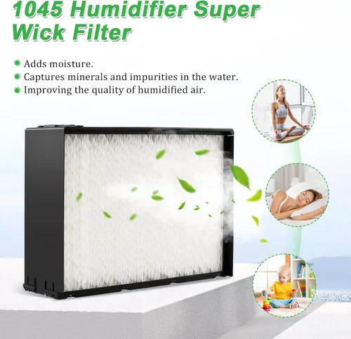 Vista 5 de 1045 Super Wick - Filtro humidificador de repuesto compatible con 1045 Air-care Essick Humidificador