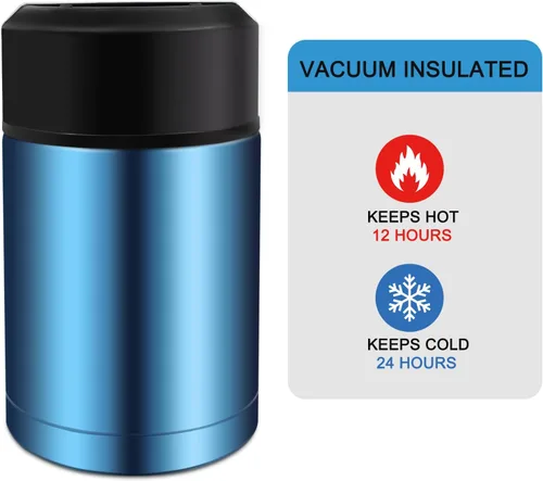 Vista 3 de Contenedor de almuerzo aislado de 35 oz a prueba de fugas termo al vacío