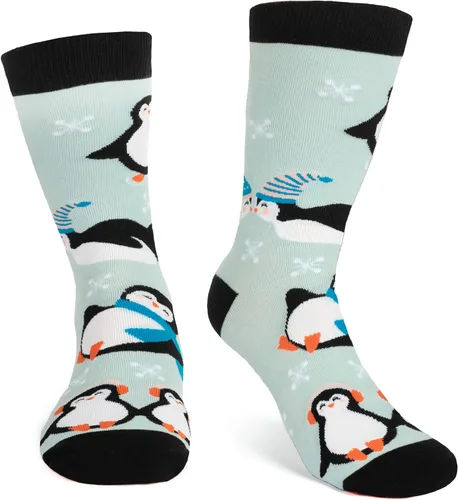 Vista 4 de Lavley Divertidos calcetines navideños para otoñoinvierno Navidad, Halloween, regalos de Acción de Gracias para adultos, adolescentes y niños