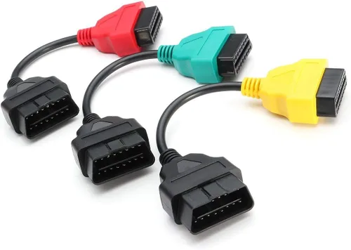 Vista 2 de 3 unids Cables Adaptadores A1+A2+A3 16-Pins Cable de Coche Adaptador Conector para Fiat para Alfa Romeo Lancia OBD II 2