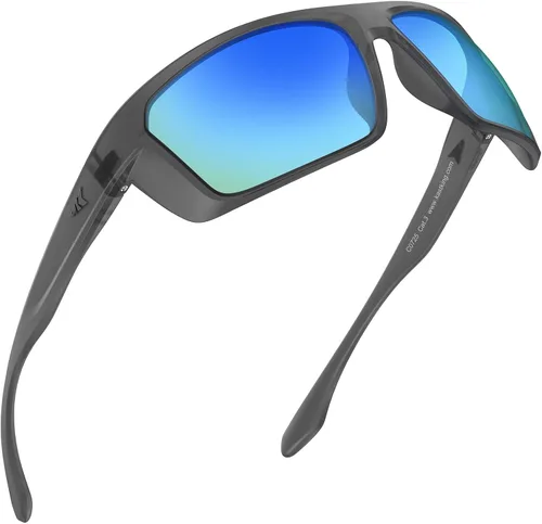 Vista 9 de KastKing Huzzah - Lentes de sol deportivos, polarizados y con protección ultravioleta, para hombres y mujeres, ideales para conducir, pescar, hacer