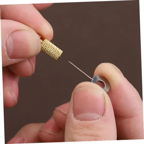Vista 9 de 4 Uds. Herramientas de costura de mano de posicionamiento de mano agujas de posicionamiento fijo Costura Artesanía Bordes hechos a mano Bloqueo