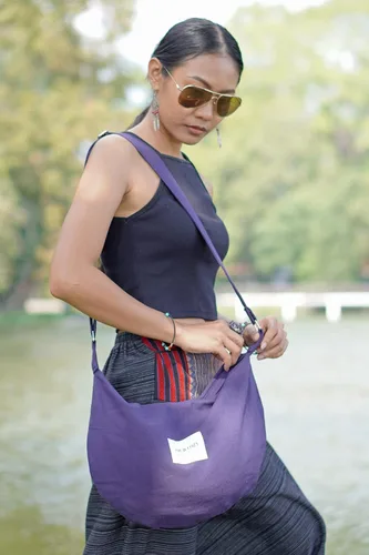 Vista 4 de Your Cozy Bolso bandolera para mujer, bolso grande para compras, bolso de mano con cremallera superior, bolso de mensajero hecho a mano