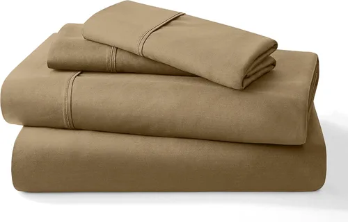 Vista 20 de Juego de sábanas puro de 100% algodón orgánico certificado de 1000 hilos, juego de ropa de cama de 4 piezas, bolsillo extra profundo de 24 pulgadas