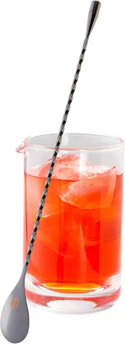 Vista 10 de Restaurantware Bar Lux - Cuchara de barra de 12 pulgadas, 1 cuchara agitadora de cóctel con mango de sacacorchos, cuchara mezcladora larga de acero