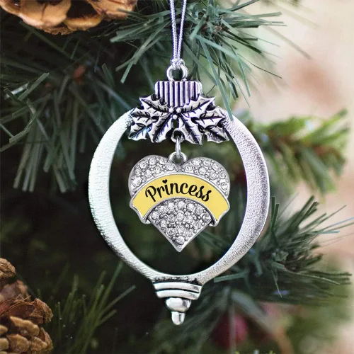 Vista 514 de Inspired Silver - Adorno con dije de hermana gemela - Adornos navideños de plata con circonitas cúbicas