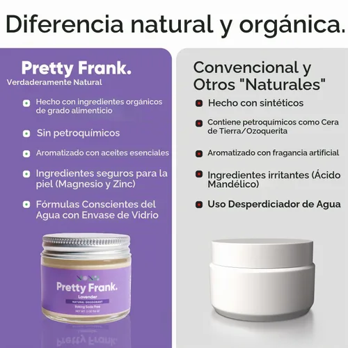 Vista 5 de Pretty Frank - Pasta desodorante sin aluminio y sin bicarbonato de sodio, lavanda