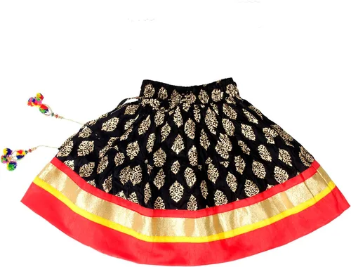 Vista 5 de Chandrakala Kids Lehenga Choli Set for Girls (KL101-P)