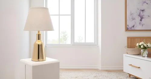Vista 7 de Aspen Creative 32426A, pantalla de lámpara de construcción de araña con forma de imperio de transición en color beige, 9 pulgadas de ancho