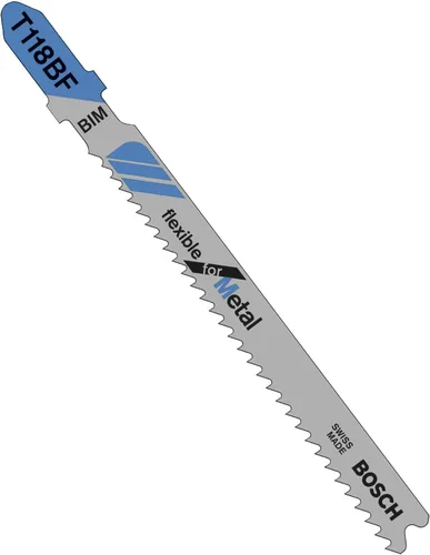 Vista 21 de Bosch T118EF100 100 piezas 3-5/8 pulgadas 11-18 TPI flexible para hojas de sierra caladora de metal con vástago en T