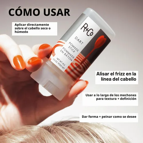 Vista 6 de R+Co DART Pomade Stick, 0.5 oz/14 G, Serious Gaze Scent