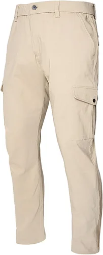 Vista 2 de Pantalones Largos Cargo Hombre Casual Color Puro aire Libre Bolsillos cremallera Pantalones deportivos Elasticidad
